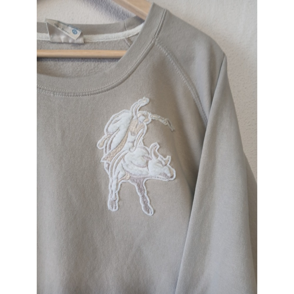 Cozy pullover crewneck womens XXL cowboy country western lounge sweatshirt
